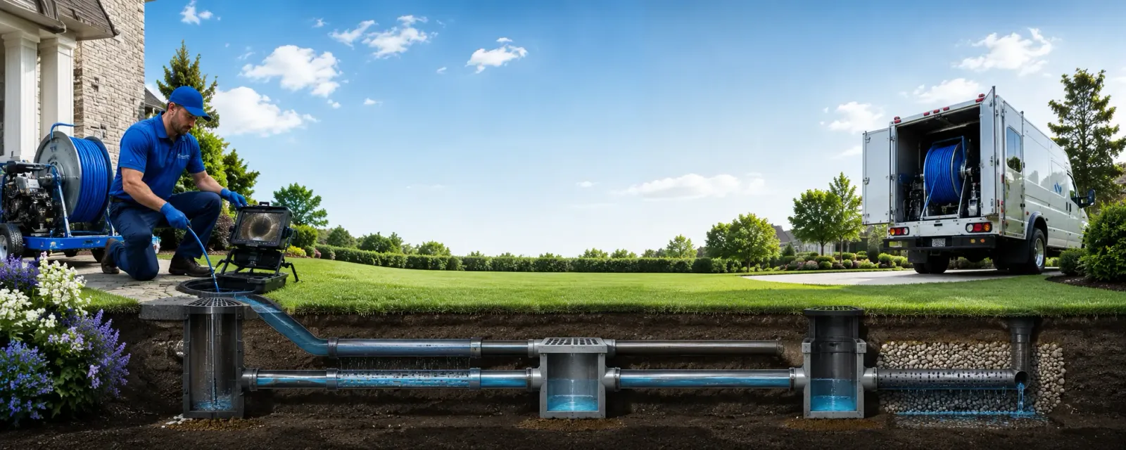 Outdoor drain cleaning information for Galena, KS
